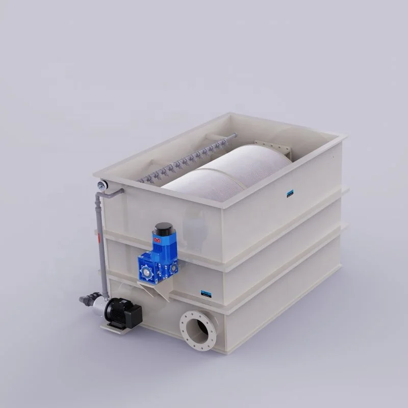 Portable Electric 30T/HR Rotary Drum Micro Filter Water Purifier for Koi Pond Catfish Farm