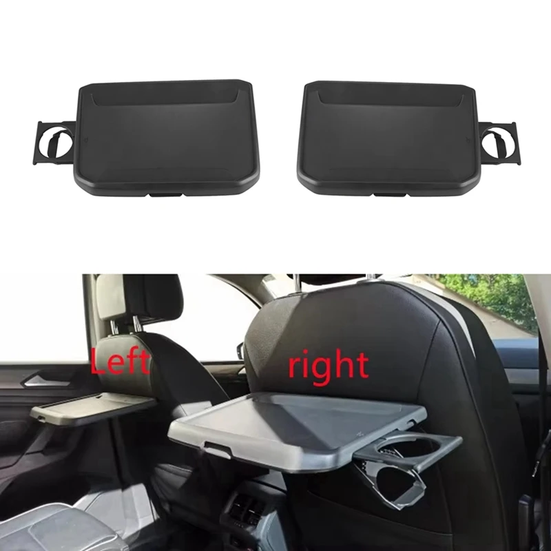 Car Interior Rear Seat Folding Cup Holder Table For VW Touran L 2016-2023