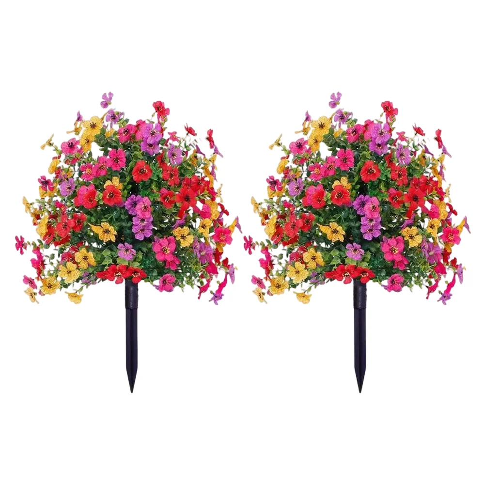Outdoor Home Decor Artificial Flower For Wedding For Housewarming Party Plastic Construction Fade Resistant Weatherproof