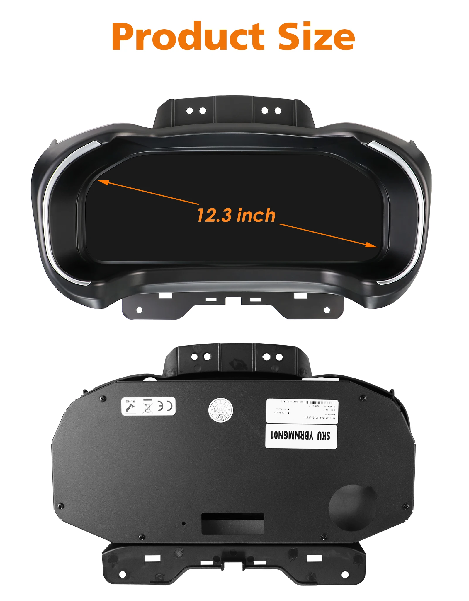 Hizpo 12,3" Carplay Android Auto LCD-Dashboard-Bildschirm für Renault Koleos 2016-2019 Digitales Auto-Instrumentencluster – Detail 10