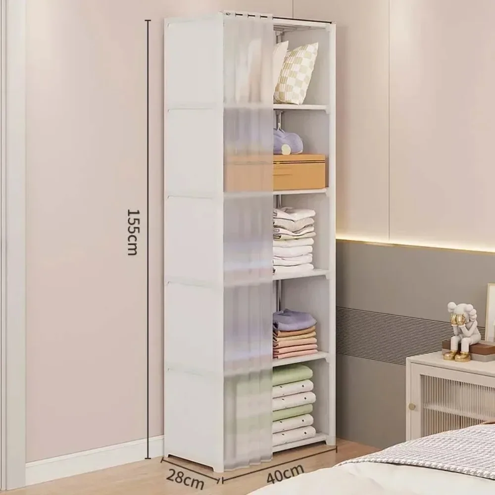 Multi-purpose Wardrobe Organizer Simple Assembly Wardrobe Storage Shelf Dustproof Large Capacity Clothes Organizer Clothes Shelf