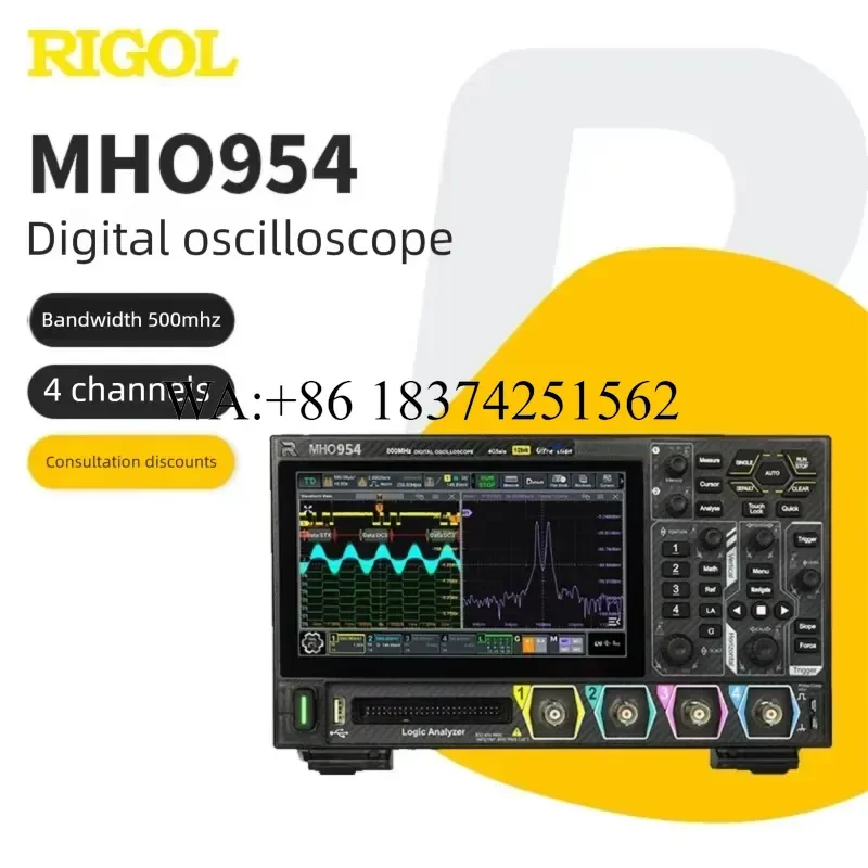 Wmwmnu for MHO954 Digital Oscilloscope 4 Channel 500MHz Portable 12 bit High Resolution Bandwidth Signal Analyzer