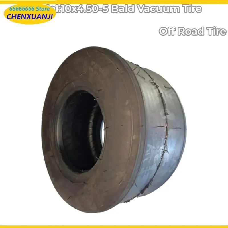 10Inch 10x4.50-5 Tubeless Slick Tire For Drift Trike & Go-Kart Front Wheel Parts