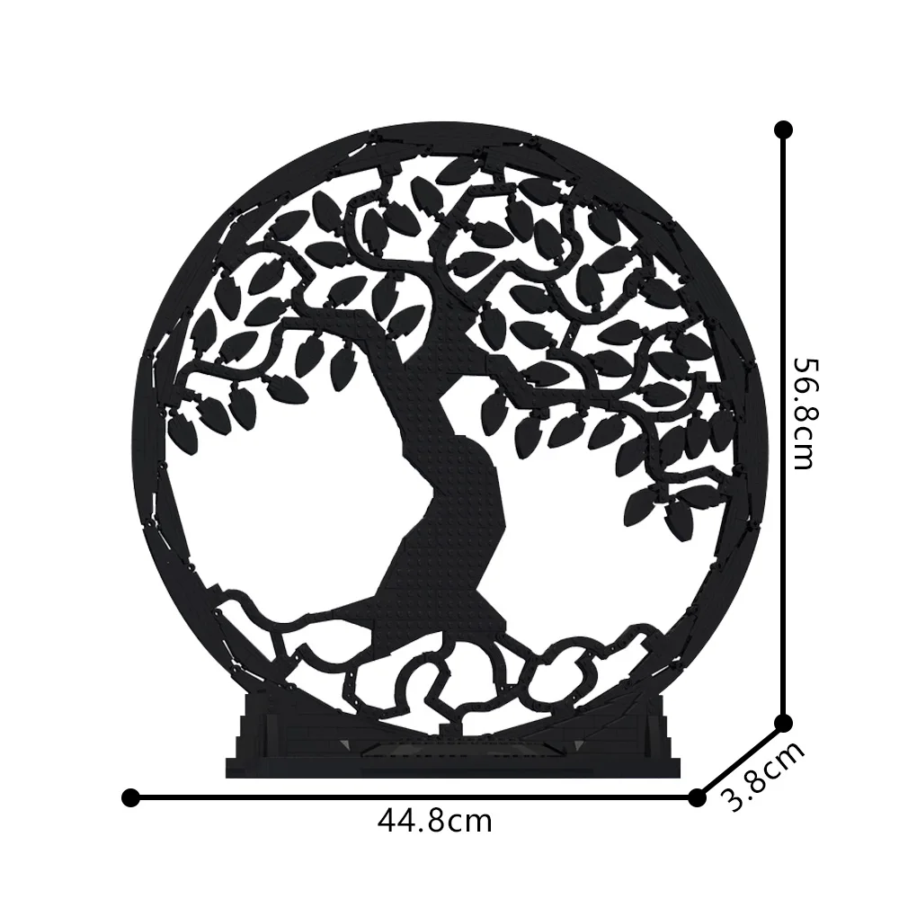 

Gobricks MOC-225107 Tree of Life Silhouette Art Building Blocks Toys Gift