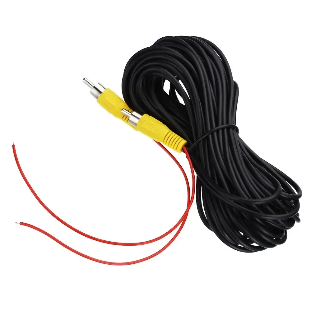 QueenDer 6/10/15M Car Video RCA Extension Cable For Rear View HD Backup Camera & Detection Wire