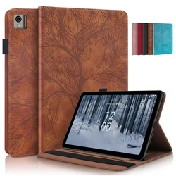 Coque for Nokia T21 Case 10 4 inch Embossed Tree Leather Flip Cover for Funda Nokia T21 2022 Nokia T 21 Tablet Case 10.4
