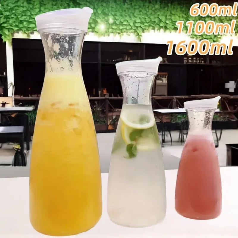 

1/3pcs Pitcher With Lid Beverage Juice Container for Hot Liquids or Cold Drinks Fridge Water Jug Home Office Iced Tea Pitchers