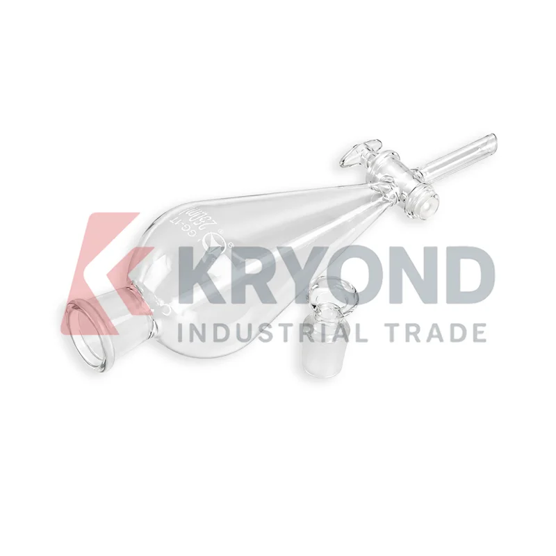 60ml Pear Shaped Separatory Funnel Ground Glass Stopper Laboratory Chemical Extraction Apparatus Research Use Pack Lab Supply