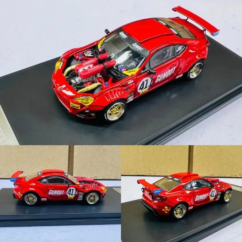 

DCM 1:64 Toyota GT4 586, литая под давлением модель автомобиля из сплава, игрушка для мальчиков, детский подарок, коллекционный дисплей для взрослых.