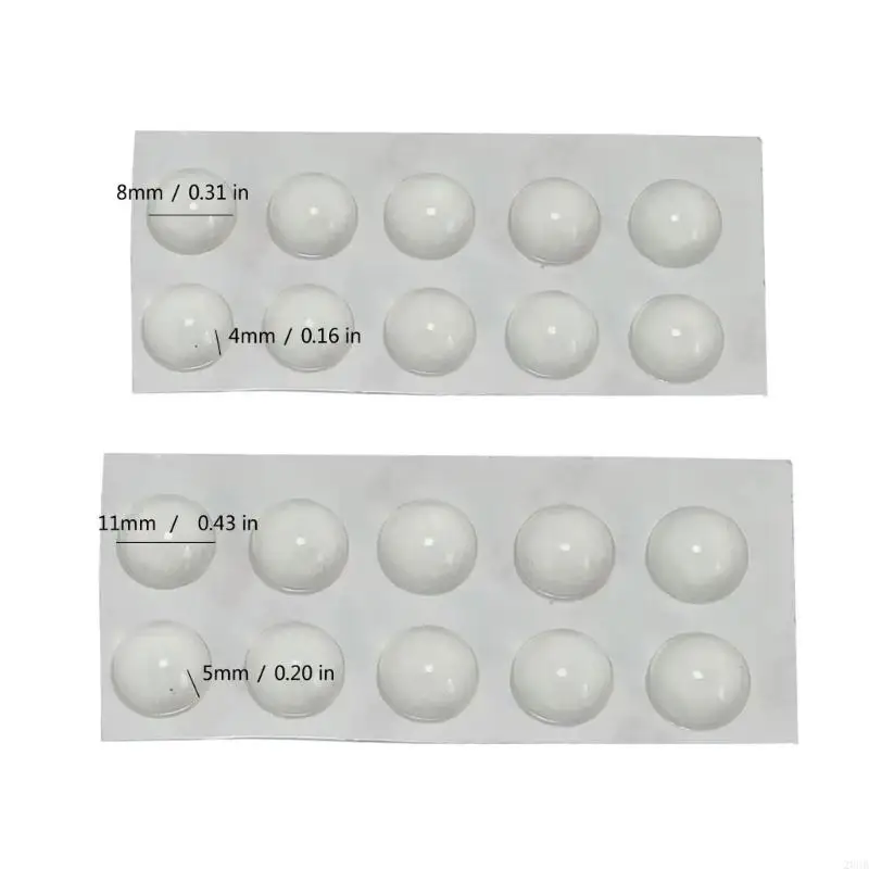 

20CB SelfAdhesive Buffers Pad Silicone Door Stoppers Cabinet Bumpers Wall Protectors Furniture Refrigerator Anticrash Pad