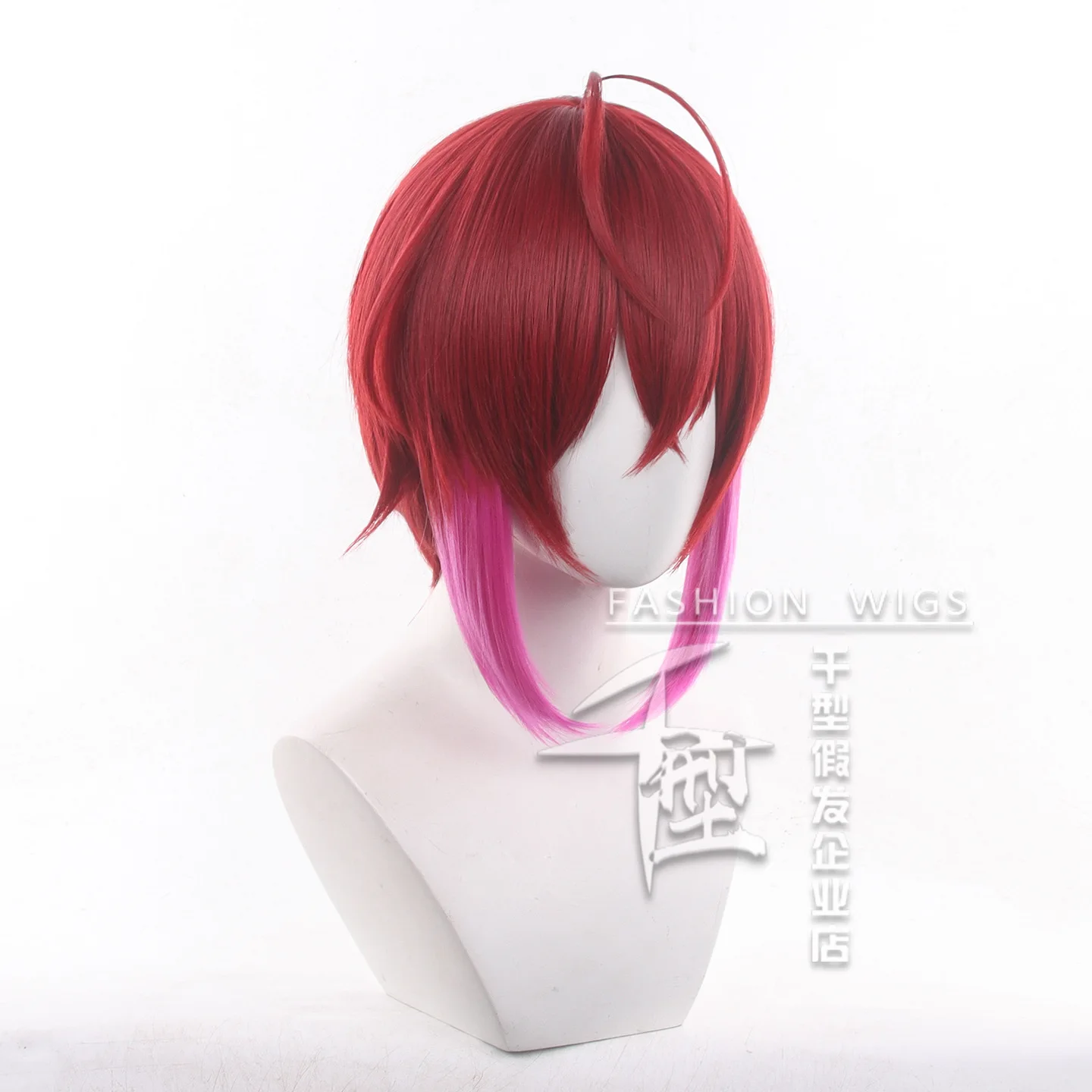 Riddle Rosehearts Cosplay Wig Short Red Unisex Anime Wigs Heat Resistant Synthetic Hair Halloween Party Wig + Free Wig Cap