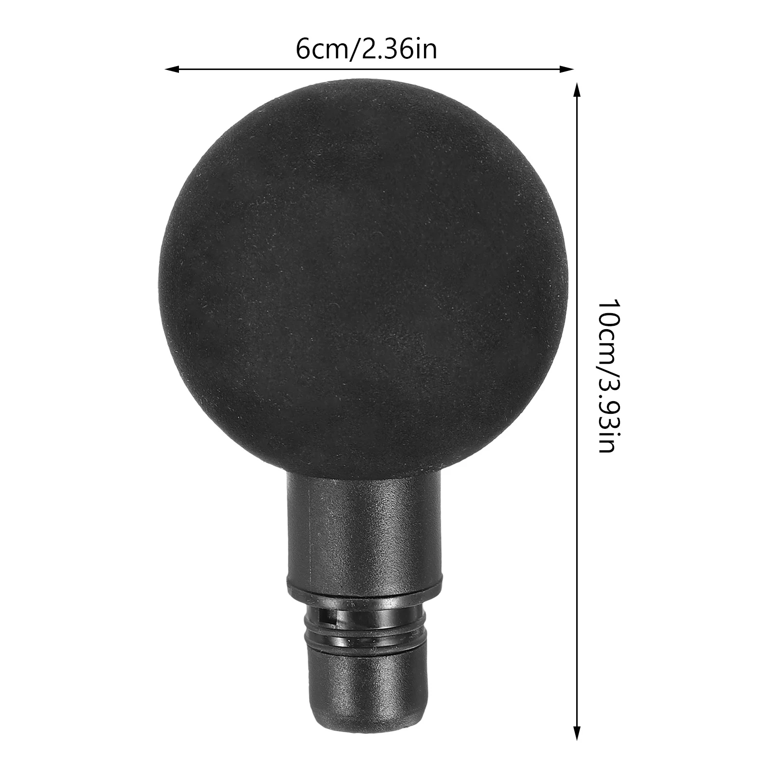 6pcs Massage Athlete Massager Attachment Portable Replaceable Heads For Muscle Athlete Body Relaxation