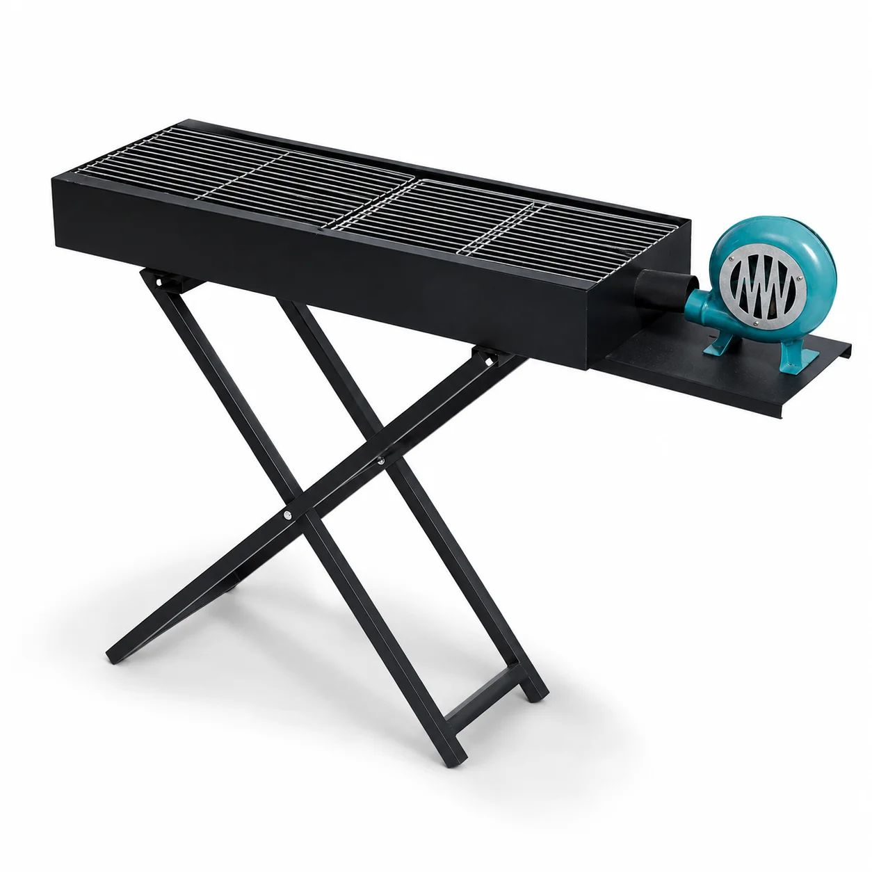 griglia-bbq-a-carbone-pieghevole-portatile-resistente-con-supporto-a-x-griglia-da-campeggio-esterna-con-ventilatore-a-manovella-staccabile-in-acciaio-nero
