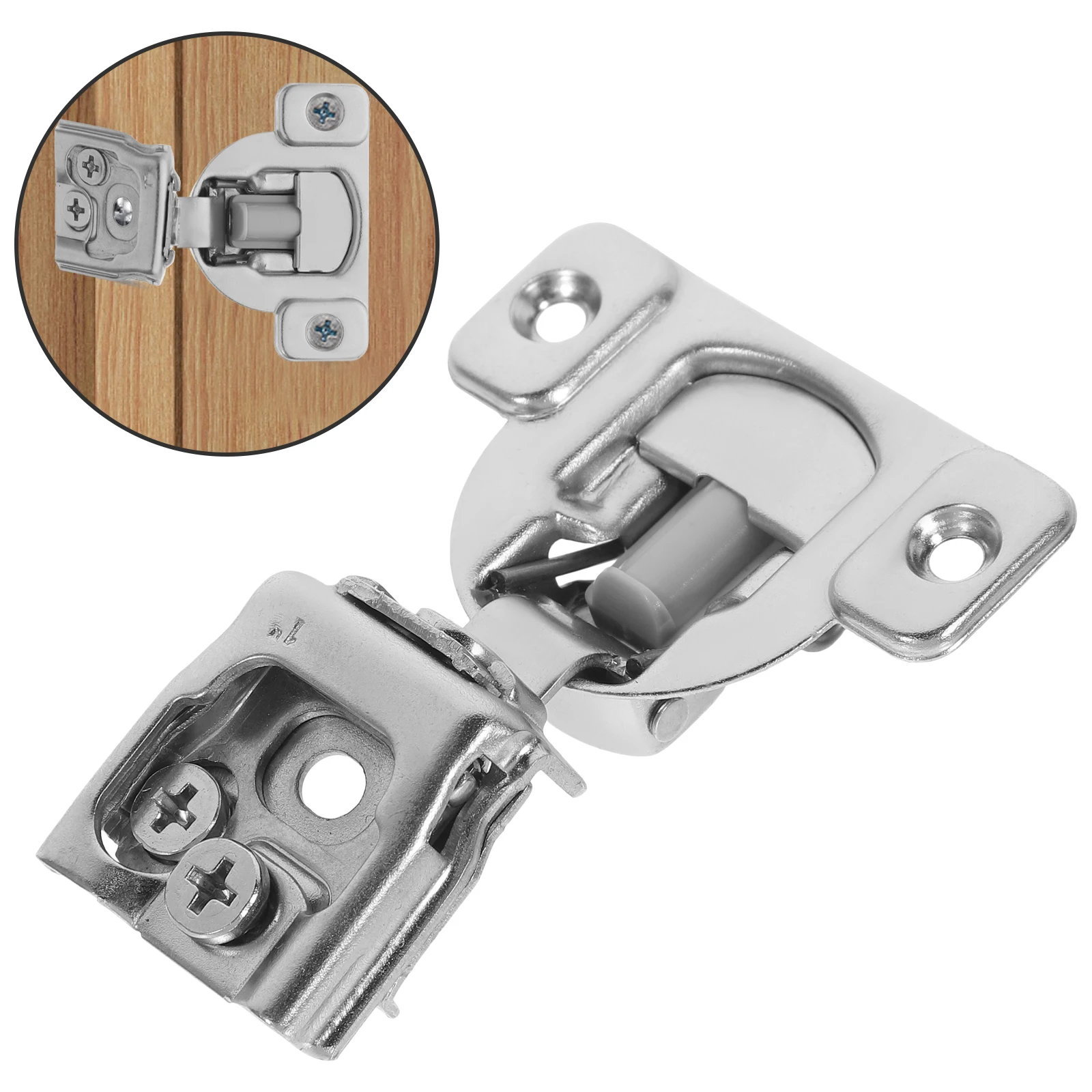 

1 Set Safety Door Hydraulic Hinge Cabinet Hinge Kitchen Full Overlay Cabinet Hinge Replacement Concealed Hinge