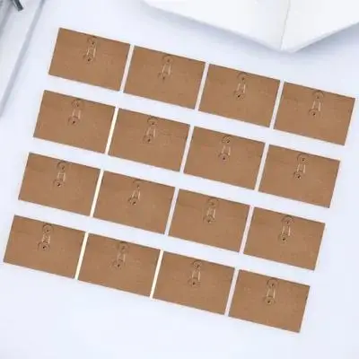 

20 шт. прочные конверты из крафт-бумаги, безопасная застежка на веревке, использование хранения документов, поздравительные открытки, крошечные конверты
