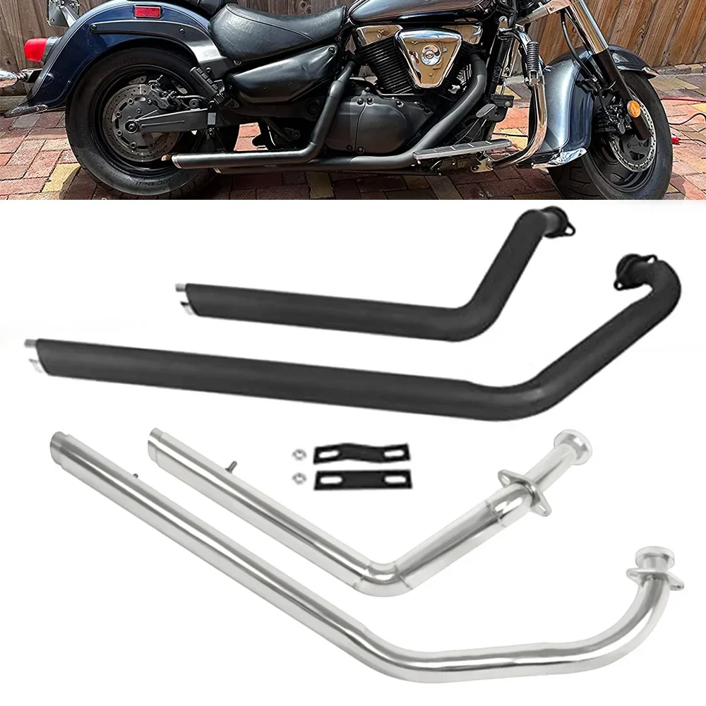 For Suzuki Boulevard C50 C50T C50C M50 VL800 Volusia 800 Full Exhaust System Pipe Kit Silencer Mufflers All Years