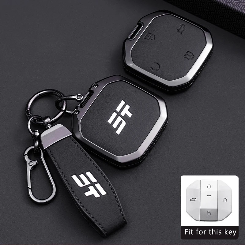 Zinc Alloy Car Key Cover for Jetour Traveller T1 T2 2025+ 2026 Freedom Freer Remote Case Shell Keychain Holder Fob Accessories