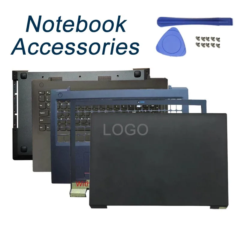 

For Lenovo V110-15 V110-15ISK Laptop Screen LCD Back Cover/Front Bezel/Hinges/Bottom Laptops Case Computer Notebook Accessories