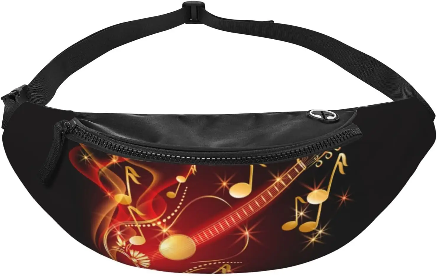Fashion Music Notes Fanny Packs for Women Men Musical Waist Bag Hip Bum Bag for Running Hiking Cycling