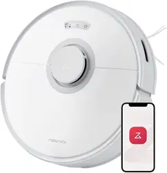 Roborock Q7 Max Robot Vacuum and Mop Cleaner Lidar Navigation Multi-Level Mapping No-Go&No-Mop Zones Perfect for Pet Hair(White)