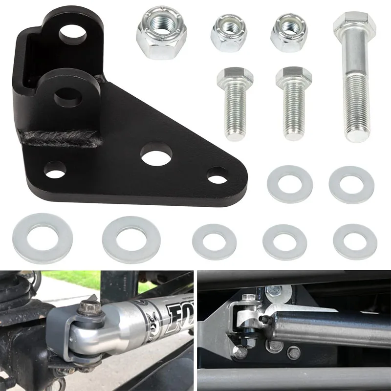 

8007 Steering Stabilizer Relocation Bracket Replacement Parts Fit for 2007-2018 Wrangler JK JKU 14 PCS