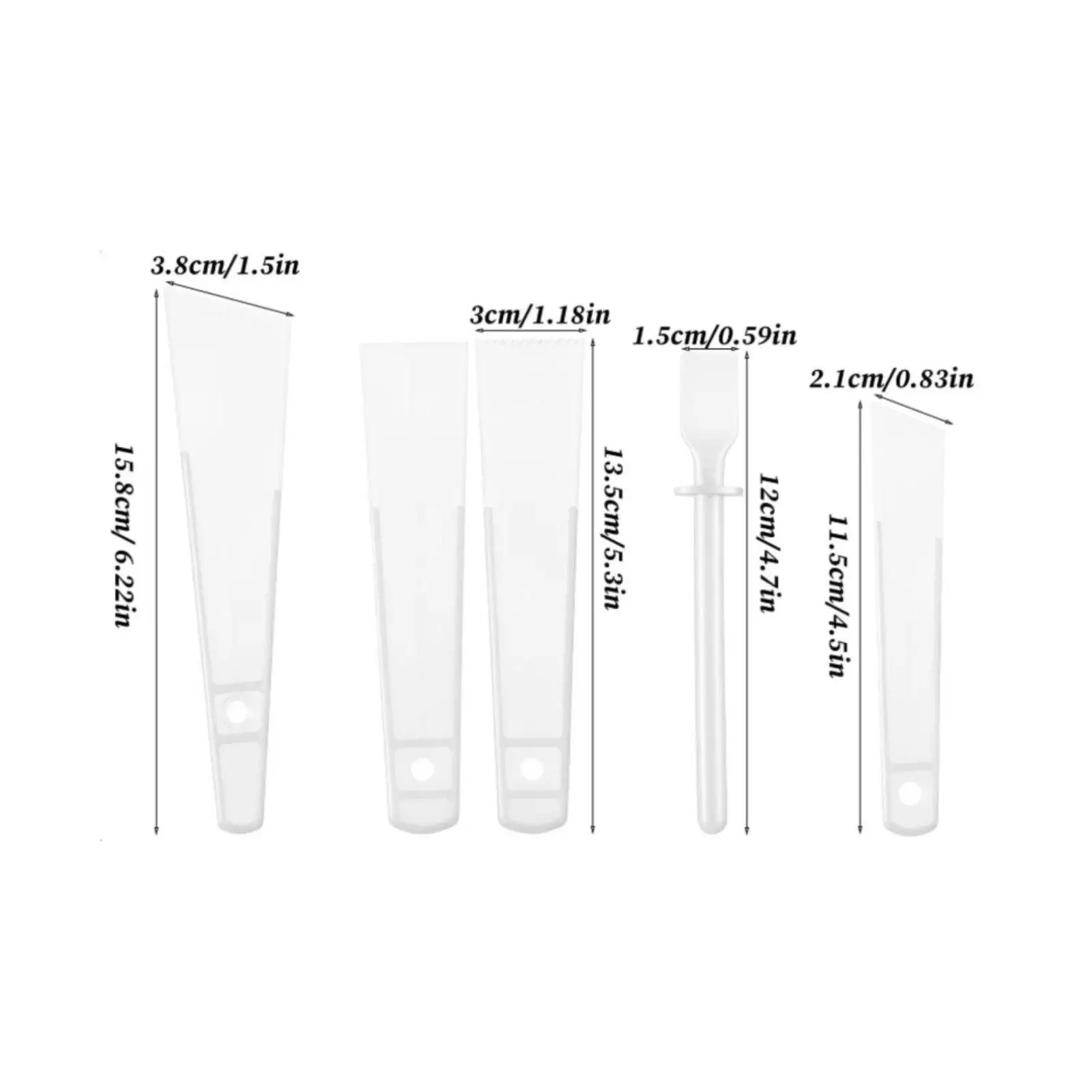Adhesive Applicator Plastic Reusable Glue Applicator Set Smooth Finish Tools for DIY Hobby and Craft