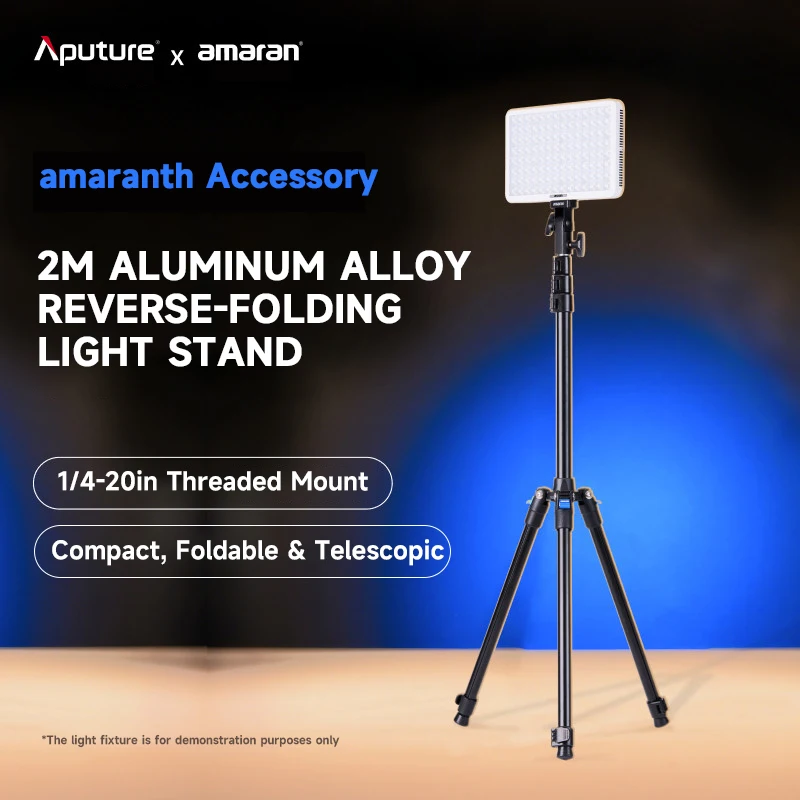 2m Aluminum Alloy Flexible Foldable Light Stand 920g  Photography Tripod 3kg Load 1/4 Screw Studio Fill Lamp