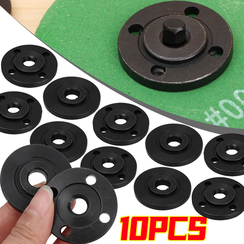

2/10PCS Replacement Angle Grinder Metal Pressure Plate Inner Outer Flange Nut Set Tools Cutting Discs Fixing Plate Accessories