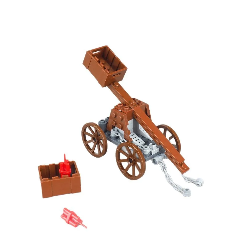 MOC 1 SZT. Żołnierz Bombujący Pojazd Uderzeniowy Klocki Konstrukcyjne Zestaw Starożytne Wojny Zamek Samochód Uderzeniowy Cegiełki DIY Zabawki Prezent dla Dzieci