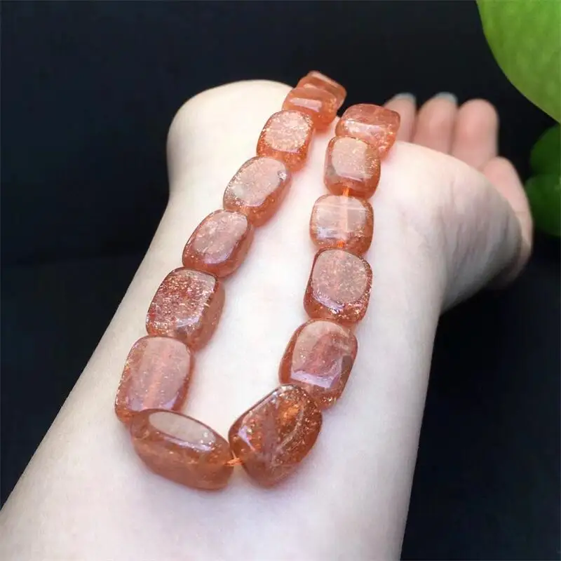 Natural Freeform Gold Sunstone Necklace Fashion Crystal Quartz Gemstone Jewelry Reiki Healing Gift For Women 1pcs 7-10mm