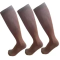 3 pairs brown