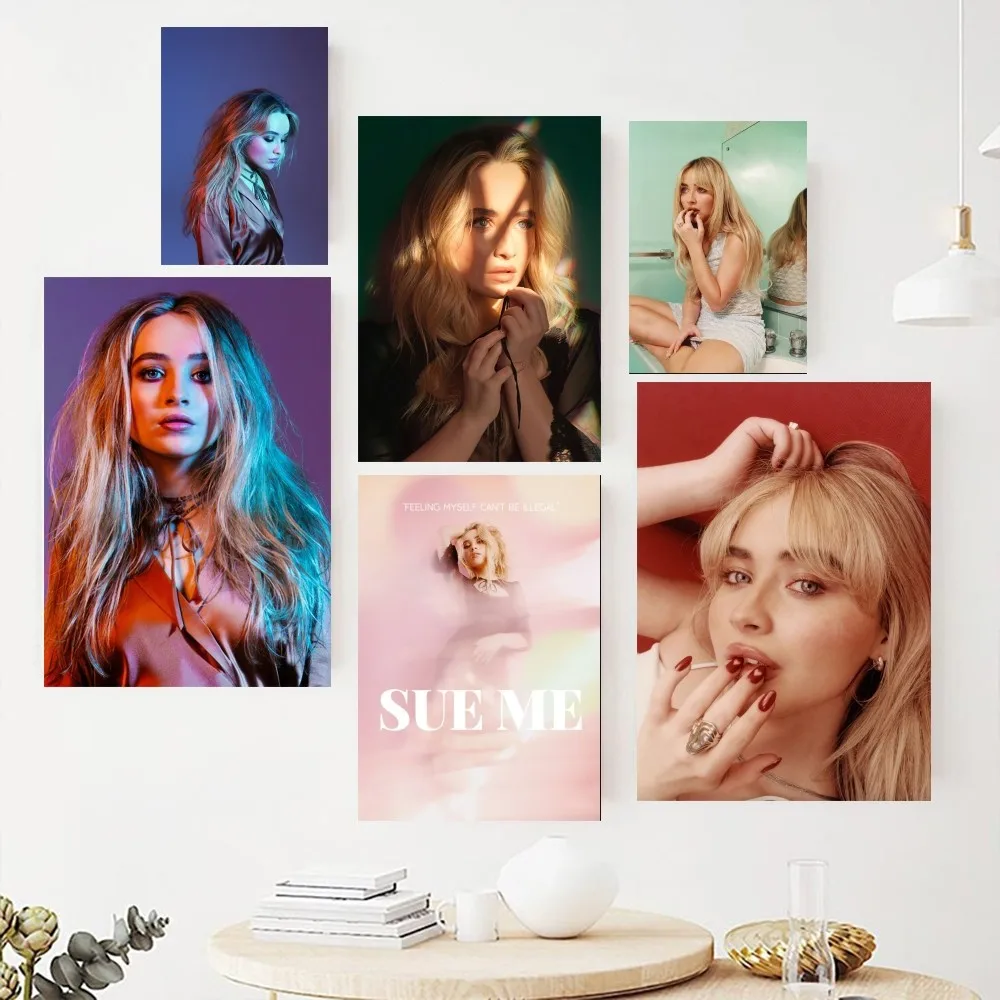 Singer S-Sabrina Ann Lynn C-Carpenter Poster Paintings on The Wall Picture for Living Room Interior Painting Room Decoration