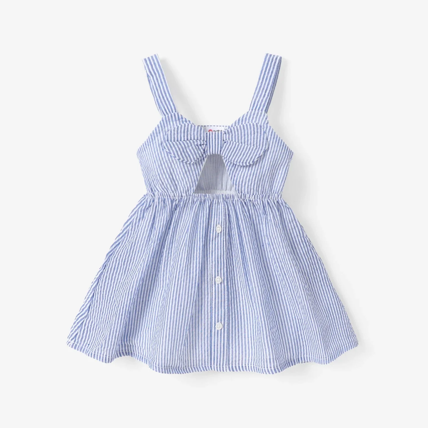 PatPat Baby / Toddler Strappy Striped Dress Suitable for Summer Season Soft and Comfortable  Perfect for Outings and Daily Wear