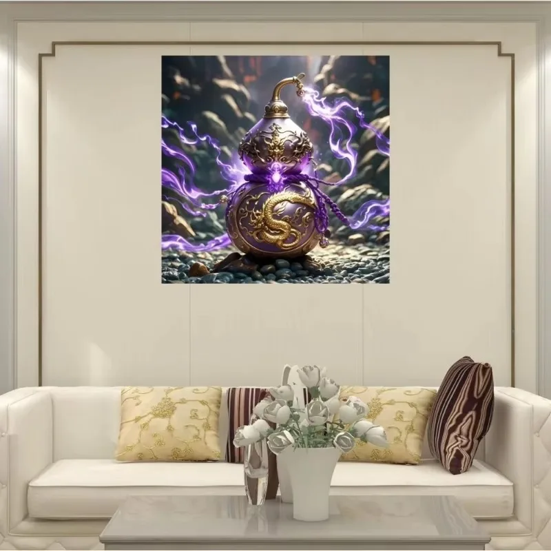 Living Room Wall Stickers Purple Air Comes From The East To Bring Good Luck To The Living Room Nave Interior Decoration