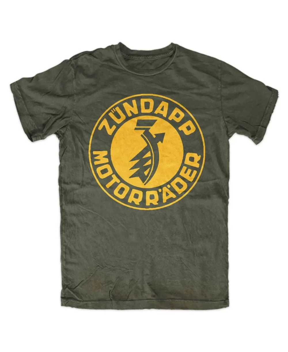 Zundapp Logo T-Shirt Oliv K800,Ks750 Gespann Zweirad Kult Logo Cs 50,Ks 80  New Design Fashion Street Wear Retro T Shirts
