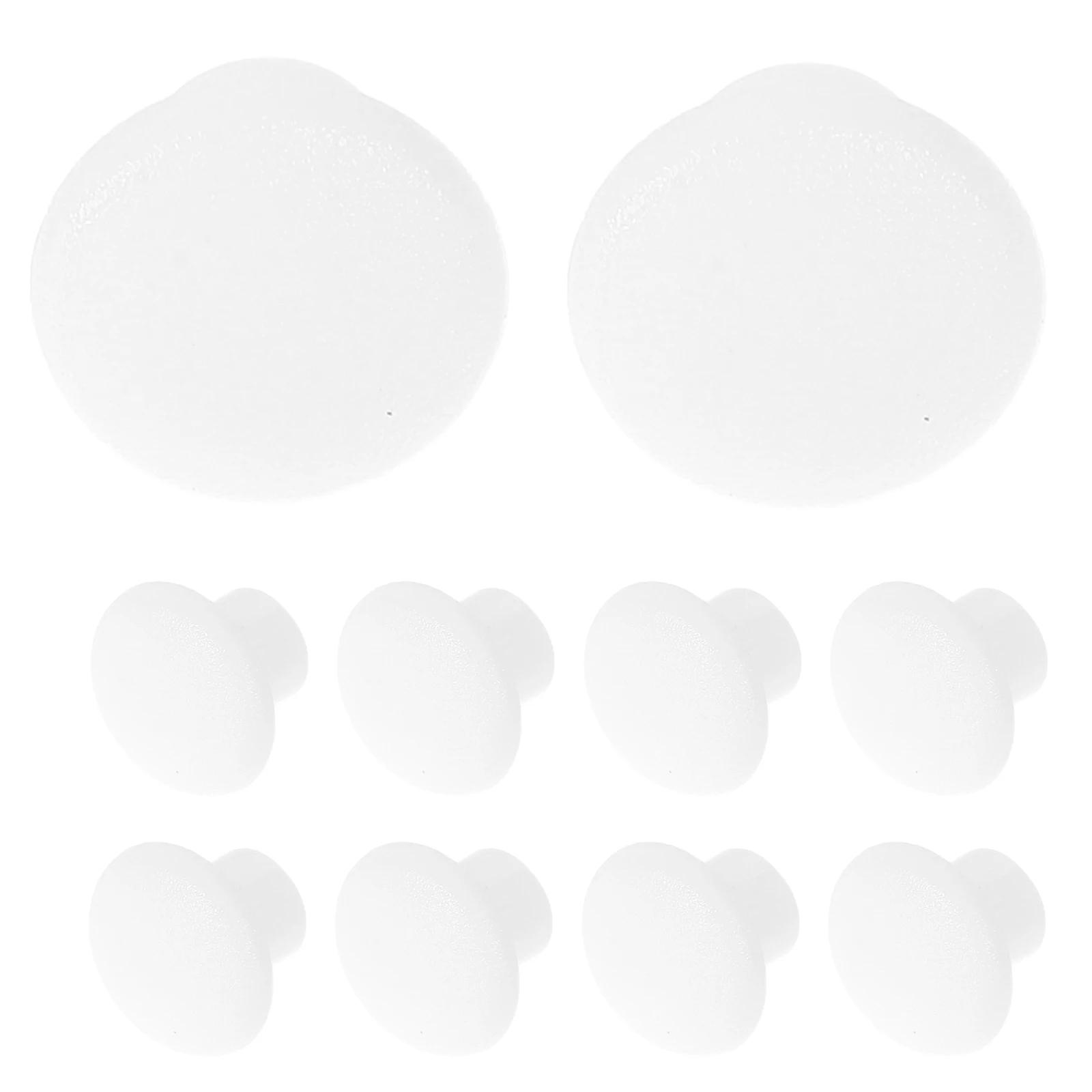 

500 Pcs Plug Covers White Round End Caps Plastic Furniture Plugs Screw Hole Covers Cabinet Stoppers Nut Hole Plugs Decorative