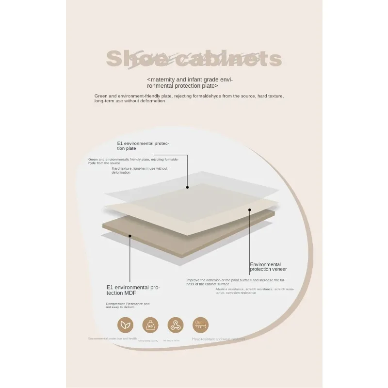 Hot Sale Modern Classic Direct Wholesale MDF Flip Drawers Cream Style Wooden Shoe Rack Cabinet for Sale