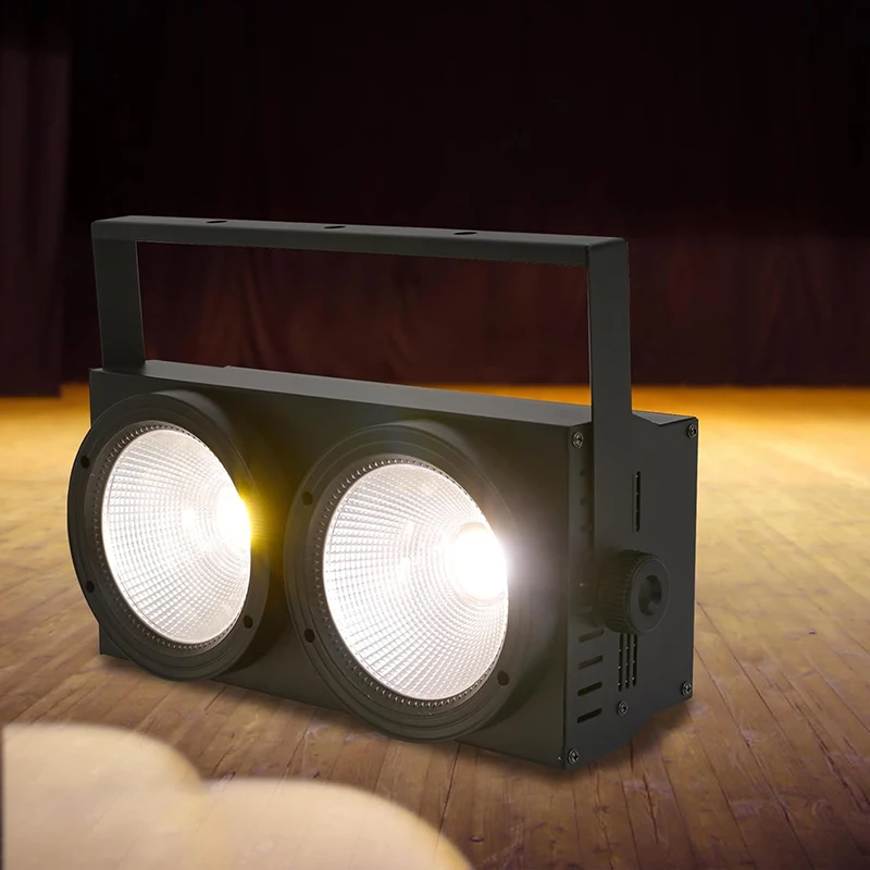 

uponelite LED 2IN1 COB 200 Вт холодное теплое белое освещение 2 глаза DMX512 для освещения сцены дискотека вечеринка рождественские огни аудитории