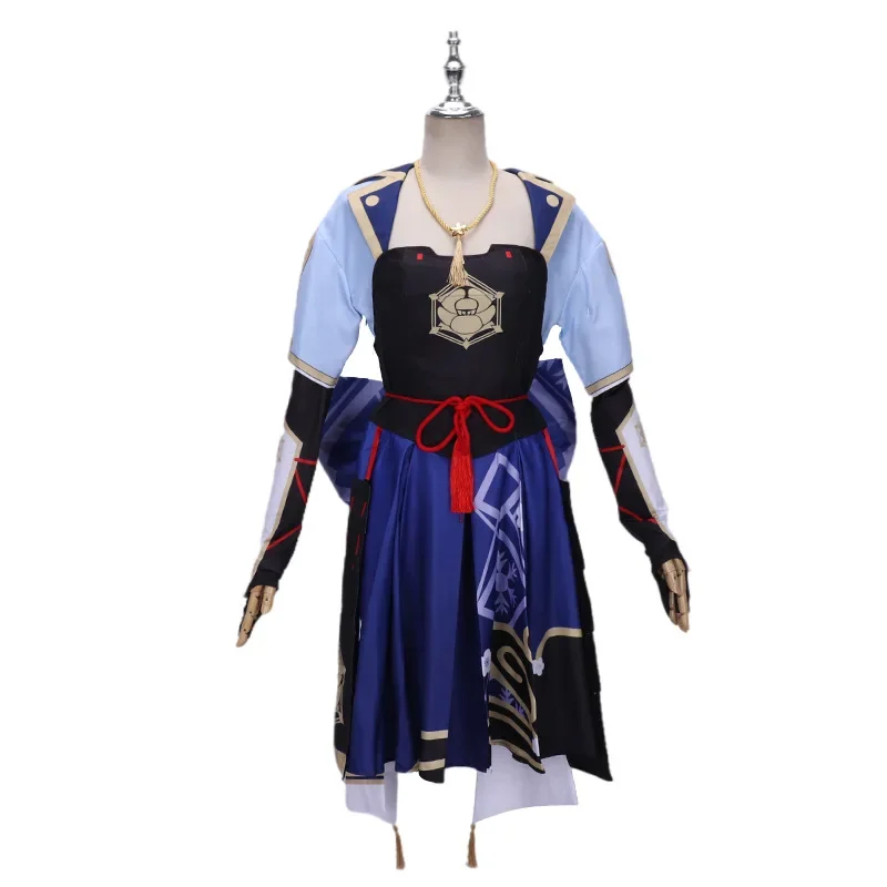 Genshin Impact Princess Kamisato Ayaka Cosplay Comic Show Costume Halloween Women's Elegant Costume Anime Cosplay Costume