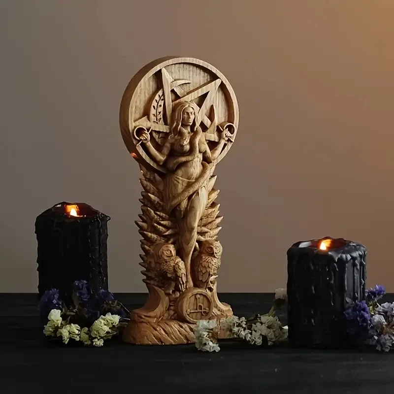 Cross-Border Pagan Altar Goddess Witch Snake Female Statue Domestic Ornaments Domestic Ornaments Statue