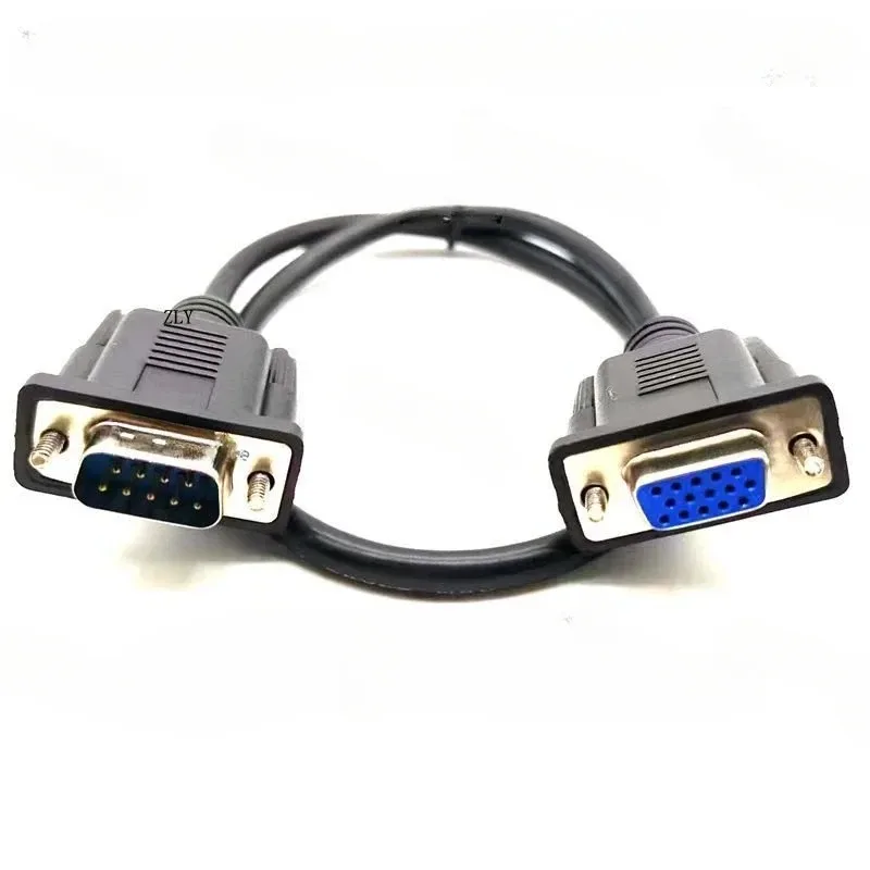 15 Pin to 9-core Serial Port Connector RS232 Communication Data Cable Revolution Bus VGA Revolution DB9 Hole Adapter