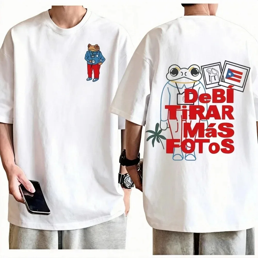 2026 Lässige Mode Herren Damen Hip-Hop Oversized T-Shirt Bad Bunny Rapper T-Shirt Debi Tirar Mas Fotos DTMF T-Shirts