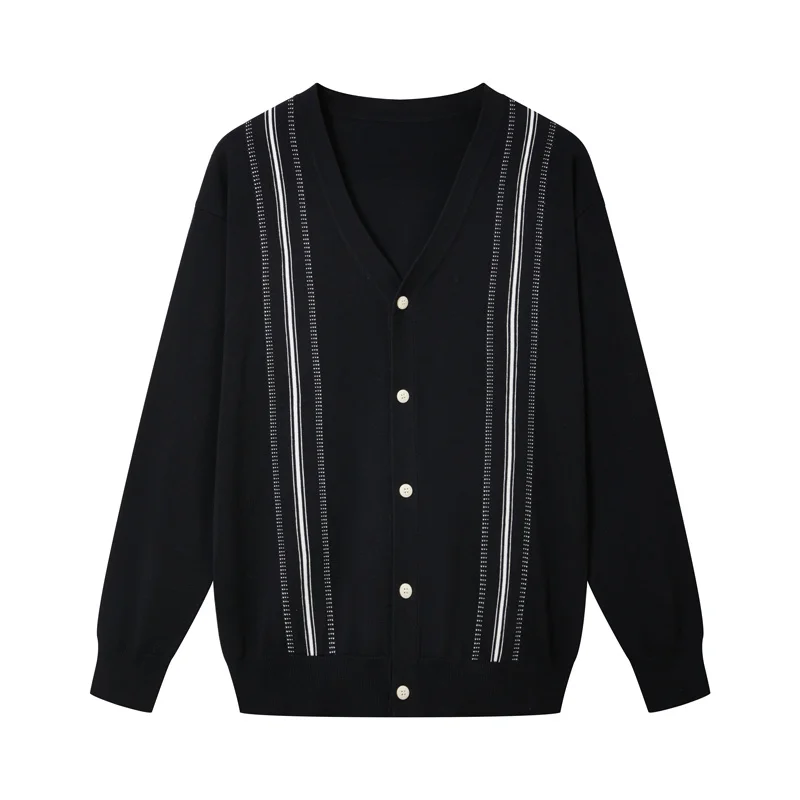 

Acrylic 54.8%&Cotton 45.2% Exquisite Men Sweater V-Neck Knitted Winter Quality Elastic Comfortable Sweatercoat Sueters De Hombre