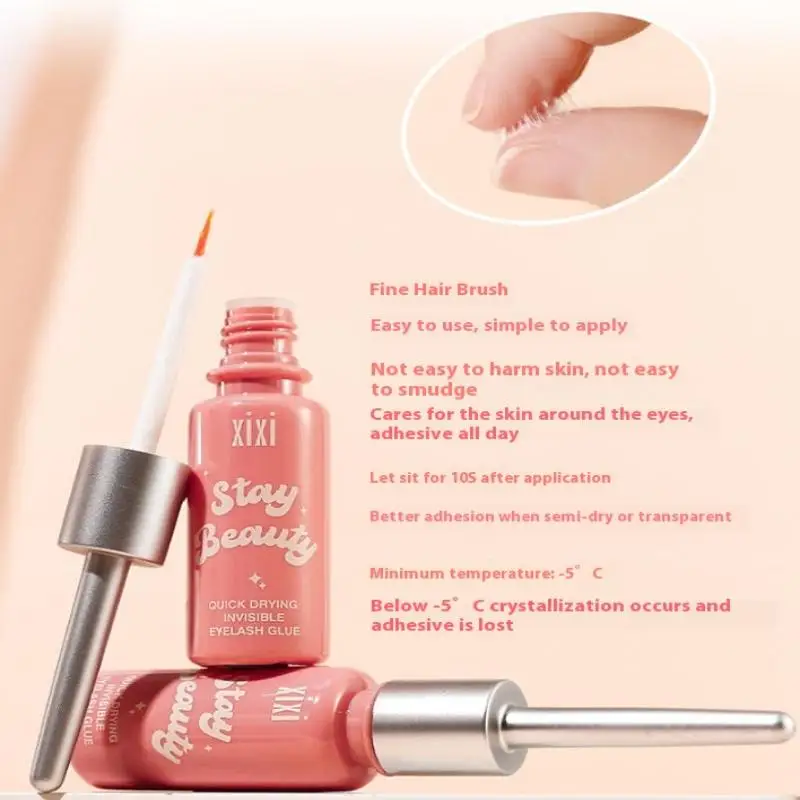 Klej do przedłużania rzęs Długotrwały makijaż Rzęsy Niewidoczny klej do sztucznych rzęs Wodoodporny Szybkoschnący Przezroczysty klej do rzęs