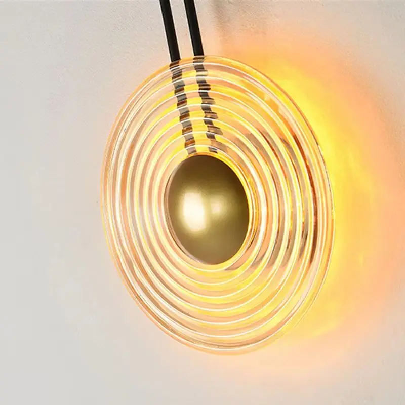 

Led European Style Glass Bell Shaped Living Room Wall Lamp Creative Bedroom Bedside Corridor Balcony Corridor Decorative Light