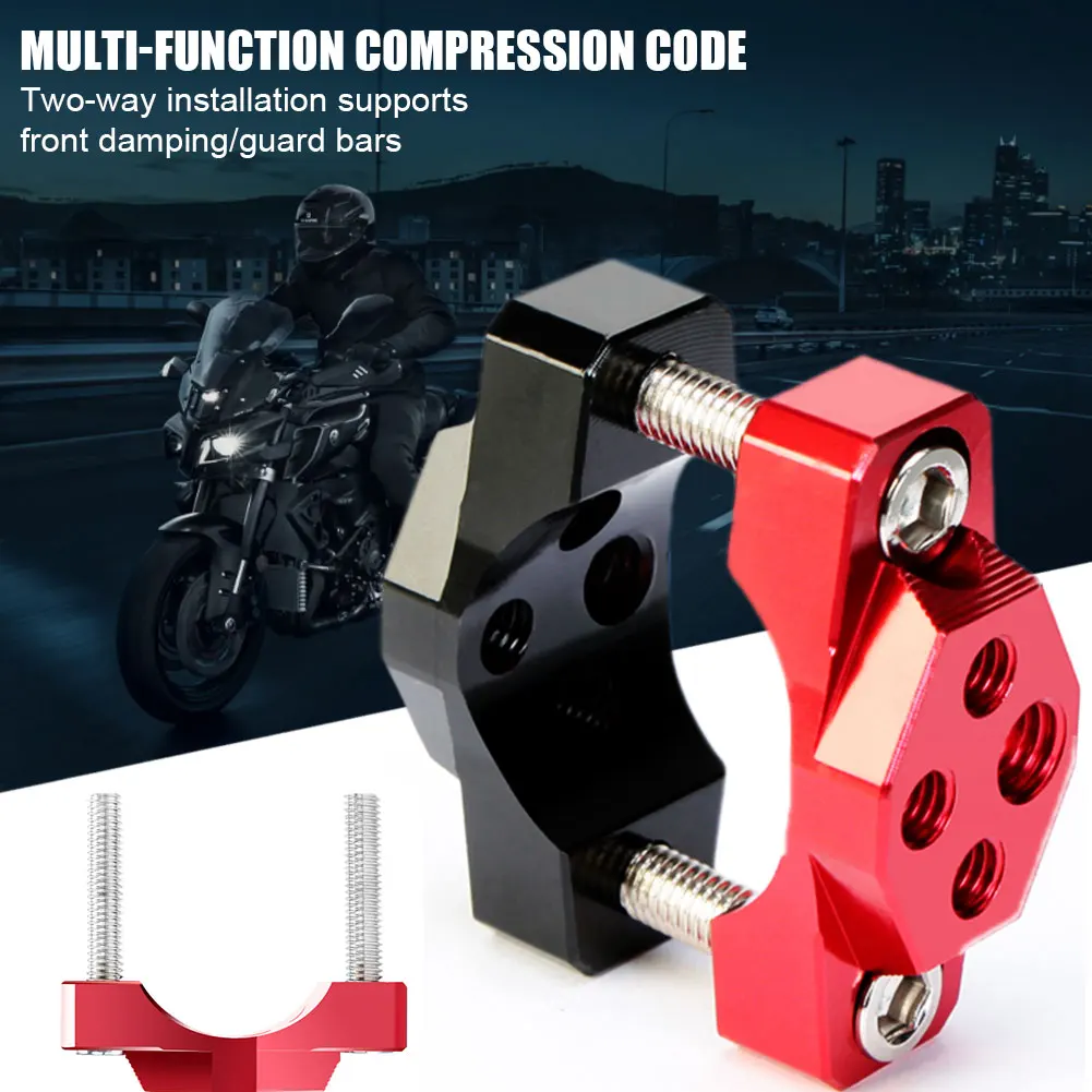 

NEW Motorcycle Handlebar Clamp Stent Bracket Bumper Clamp Aluminum Alloy Spotlight Clip Stem Riser Motorcycle 32mm/42mm/54mm