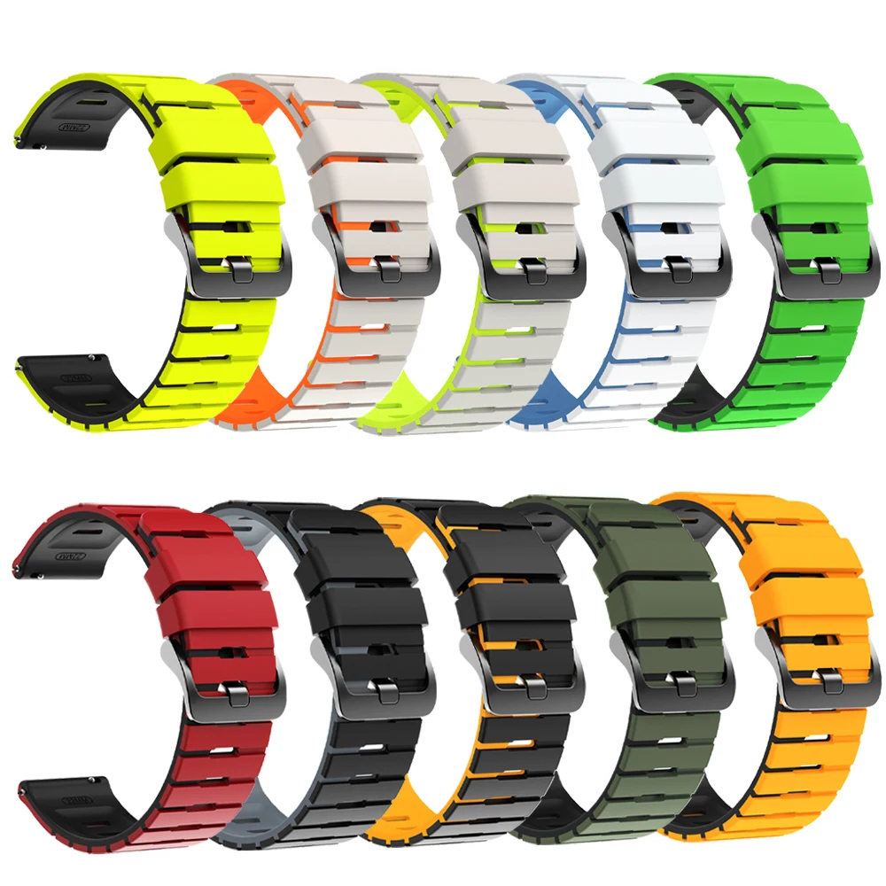 Bracelet en Silicone de 22mm pour Garmin Venu 4 3 45mm, pourerunner 570 47mm 265 255, Bracelet musical pour Huawei GT 6/5 Pro GT6, ceinture de 46mm
