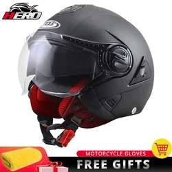 Motorcycle Helmet Summer Double Lens Moto Helmet Open Face Motorcycle Racing Off Road Helmet Casco Moto Capacete Casque