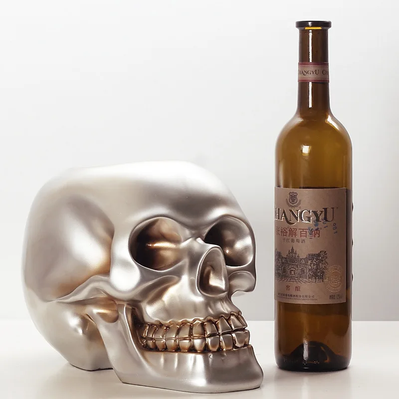 

Skeleton resin crafts decoration bar KTV high-end wine rack home soft decoration decoration