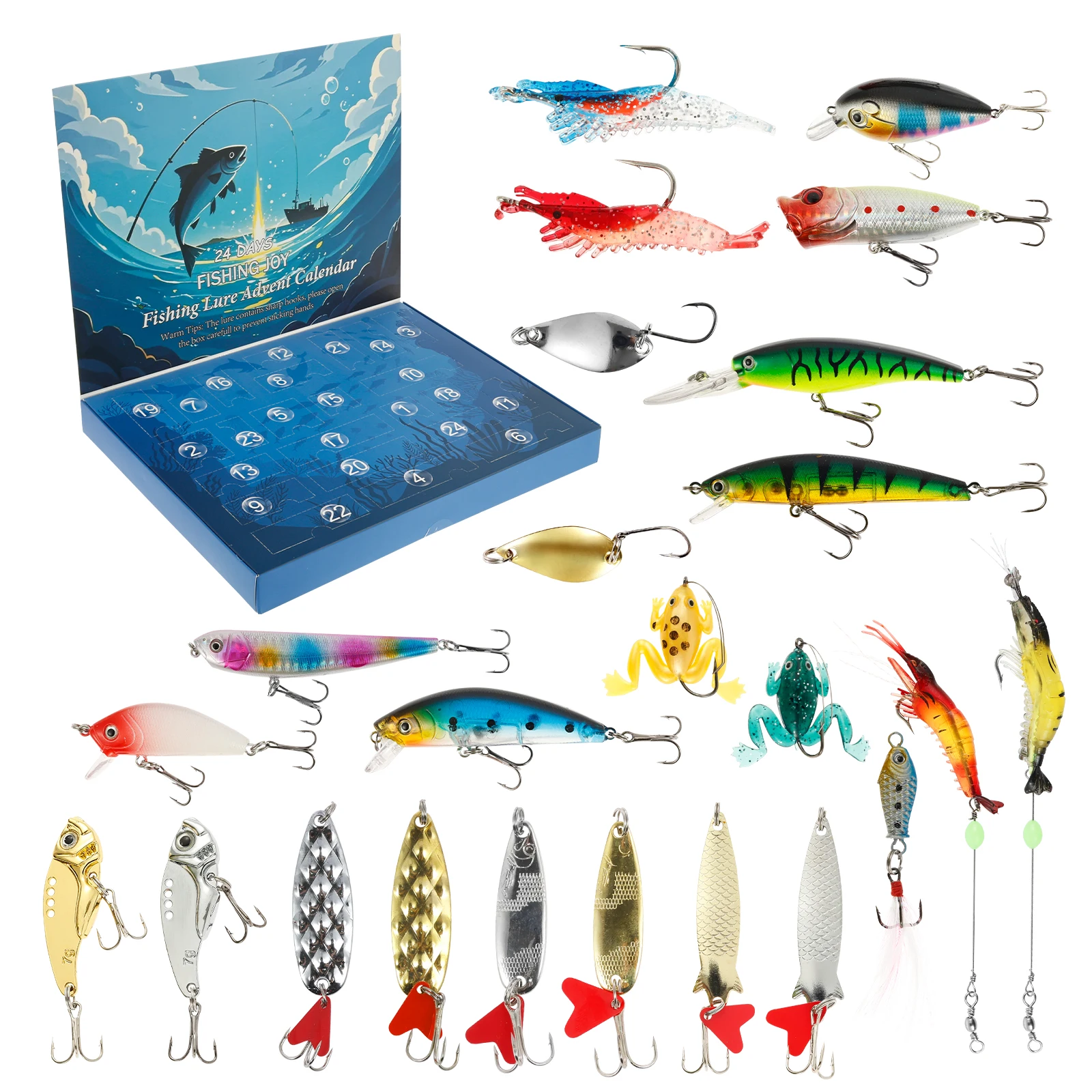 Advent Calendar Fishing Lure Christmas Countdown - 24 Days Fishing Bait Set for Adult Men Teen Boys - 2025 Xmas Surprise Gifts - AliExpress 15 Advent Calendar Fishing Lure Christmas Countdown - 24 Days Fishing Bait Set for Adult Men Teen Boys - 2025 Xmas Surprise Gifts - AliExpress 15